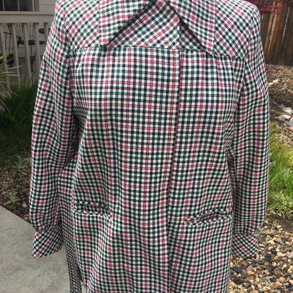 Utex vintage spring plaid  jacket - Picture 4 of 8